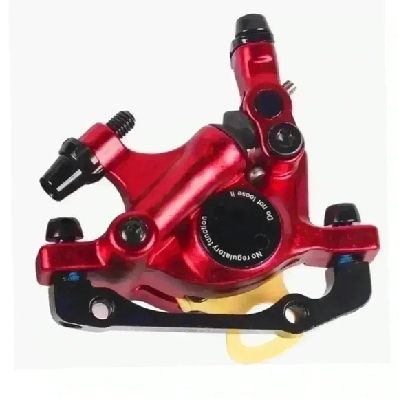 ZOOM XTECH HB100 Line Pulling Hydraulic Bike Disc Brake Calipers Front Red - Picture 2 of 11